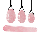 Rose YONI Crystal Egg Set - Self Love, Inner Peace, Compassion, Emotional Healing - Jade Yoni Egg Set - Kegel Excercise